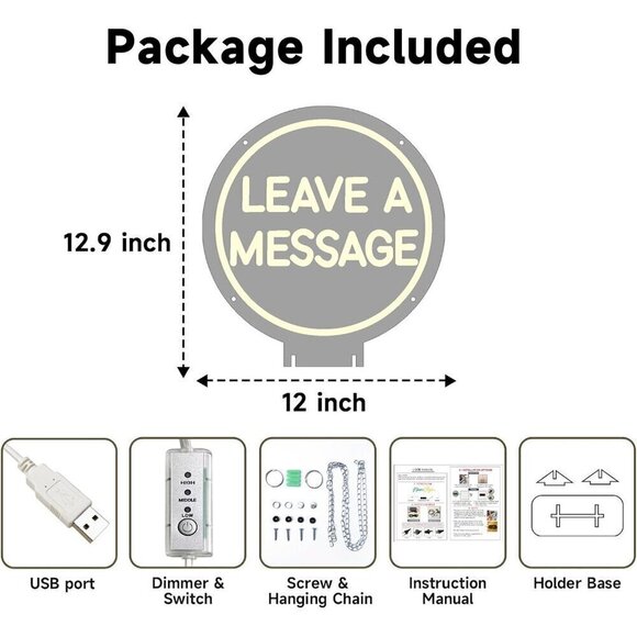 Audio Guest Book LED Neon Sign - Picture 6 of 7